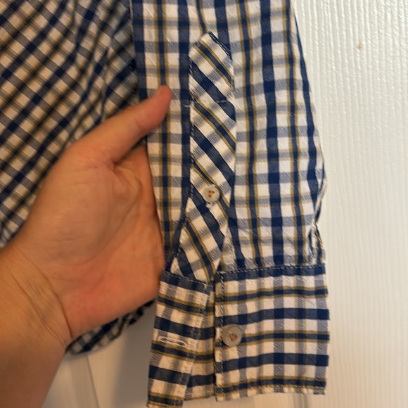 Levi’s men’s white and blue long sleeve button down shirt size small - Picture 6 of 10
